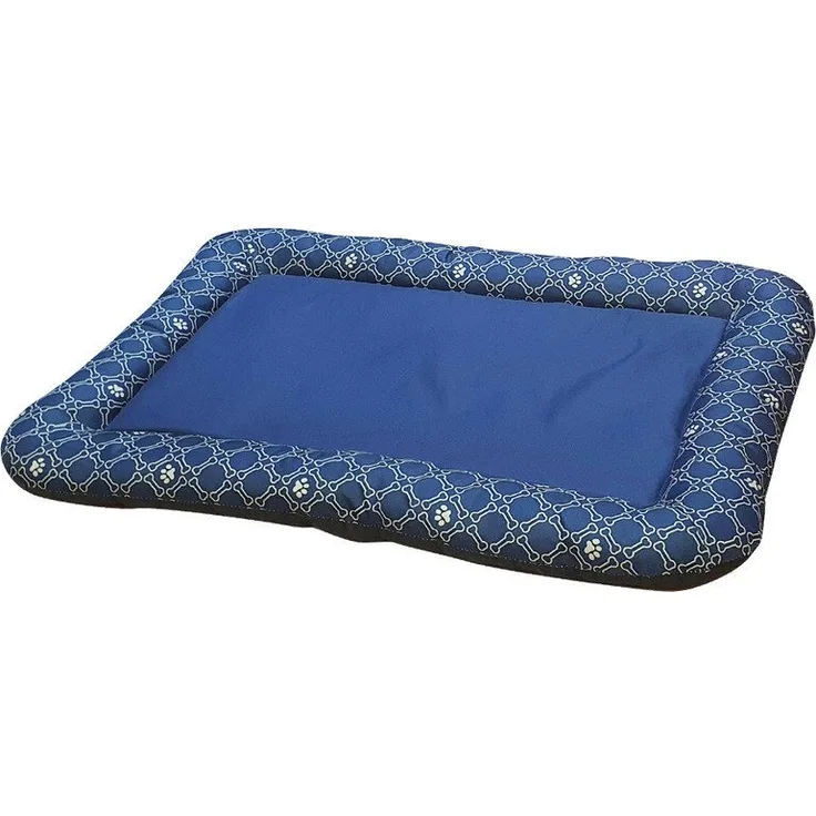 Nobby Komfort Hundekissen Juku, eckige Mikrofaser Matte, schmutz- und wasserabweisend, blau, waschbar bei 30°C, verschiedene Größen