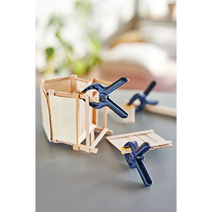 Rapid Federzwingen-Set, 5-teiliges Set mit gelben Spannbacken und Softgrip-Griffen für vielseitige Anwendungen – Bild 2