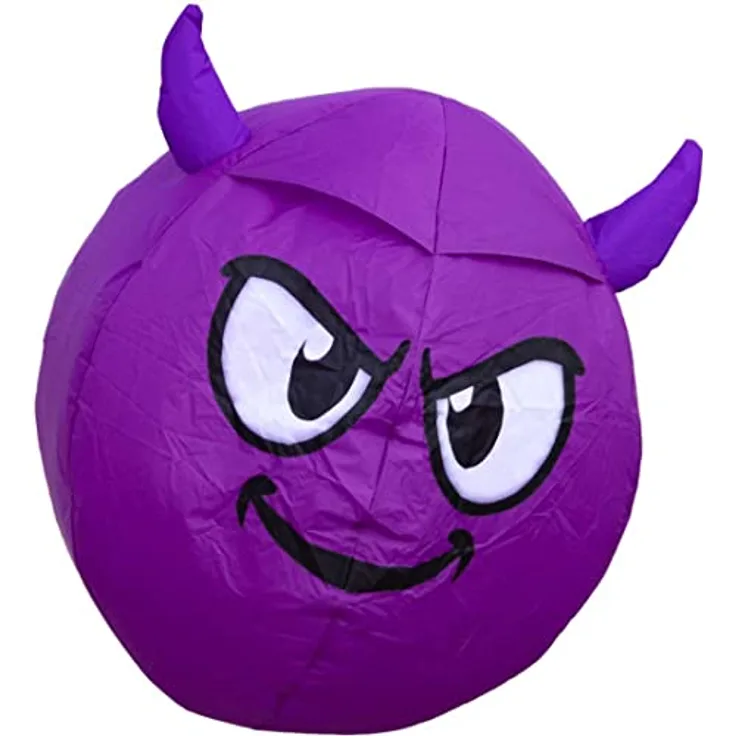 HQ Bouncing Moodeez Diabolic, Bodenwindspiel, Spaß am Strand oder auf der Wiese, Durchmesser: 60 cm, inkl. Häring, ab 3 Beaufort