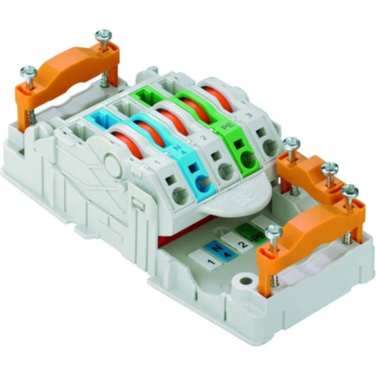 Weidmüller PT6 Verteiler-Box flexibel, Energieverteilung für Leitungsquerschnitte 1,5-6mm², grau
