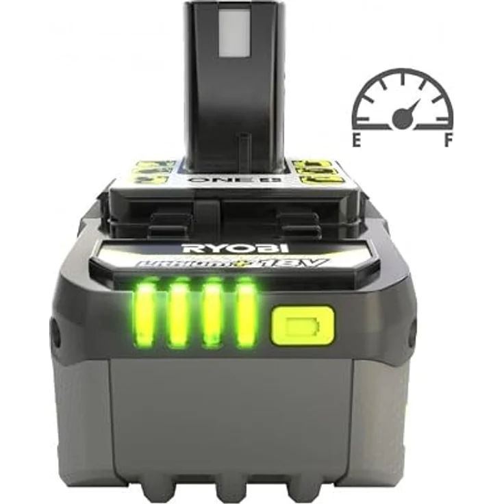 RYOBI ONE+ RB1850X 18V 5Ah Lithium+ Akku mit Akku-Ladestandsanzeige, stoßgeschütztem Design und IntelliCell™ – Bild 4