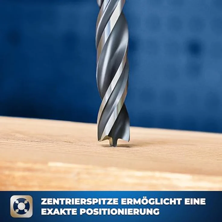 S&R Holzbohrer-Set, 8-tlg. Spiralbohrer-Satz (3-10mm) für Weichholz, Sperrholz, Gipskarton, MDF & Hartholz – mit Zentrierspitze und Förderspirale – Bild 4