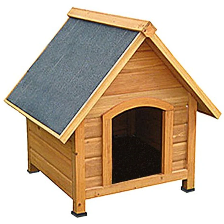 Satacnut Hundehütte, Hundehaus, Massiv Holz, spitzdach – Bild 1
