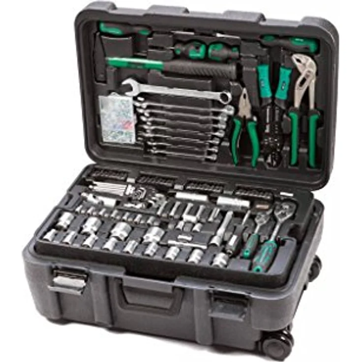 Mannesmann M29070 Fahrbarer Werkzeugkoffer, 122-teilig – Bild 2