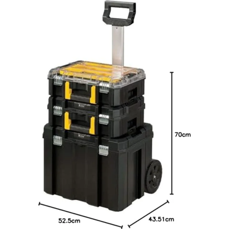 Stanley FatMax 3in1 Werkzeugtrolley FMST1-80101, Organisator, Werkzeughülle und Trolley mit 50 kg Tragfähigkeit, Aluminiumkonstruktion – Bild 5