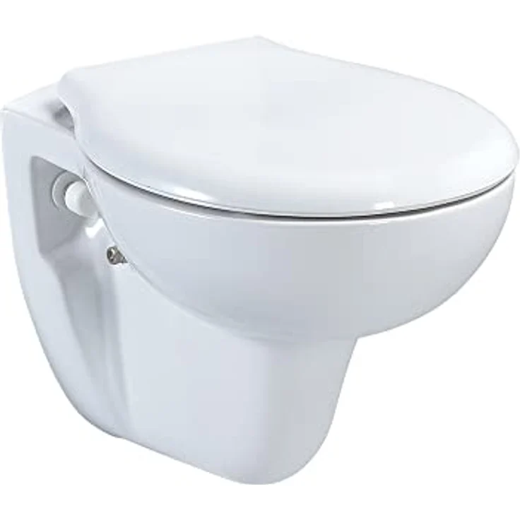 Belvit Tiefspül-WC BV-EW4001Komplett, wandhängend, Abgang waagerecht, Hygienedusche/Taharet, edles Design, Softclose Deckel, Keramik, ca. 35 Kg – Bild 2