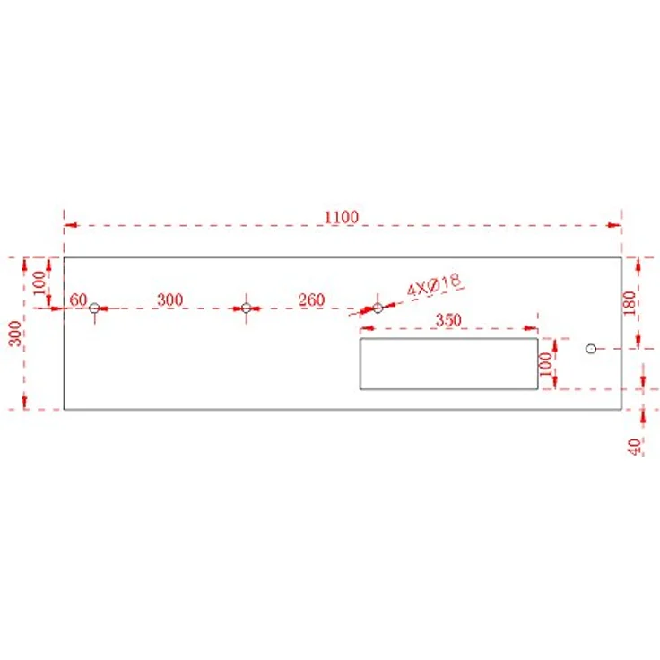 Bernstein Badshop Wandwaschbecken Aufsatzwaschbecken TWG36 aus Mineralguss Solid Stone mit Ablagefach - 110x40x30cm, Weiß Matt – Bild 3