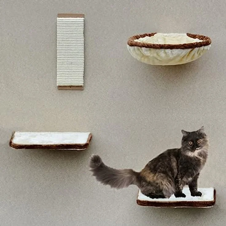 SILVIO DESIGN, Katzen-Kletterwand 4-teilig beige-braun, 21877.000 – Bild 2
