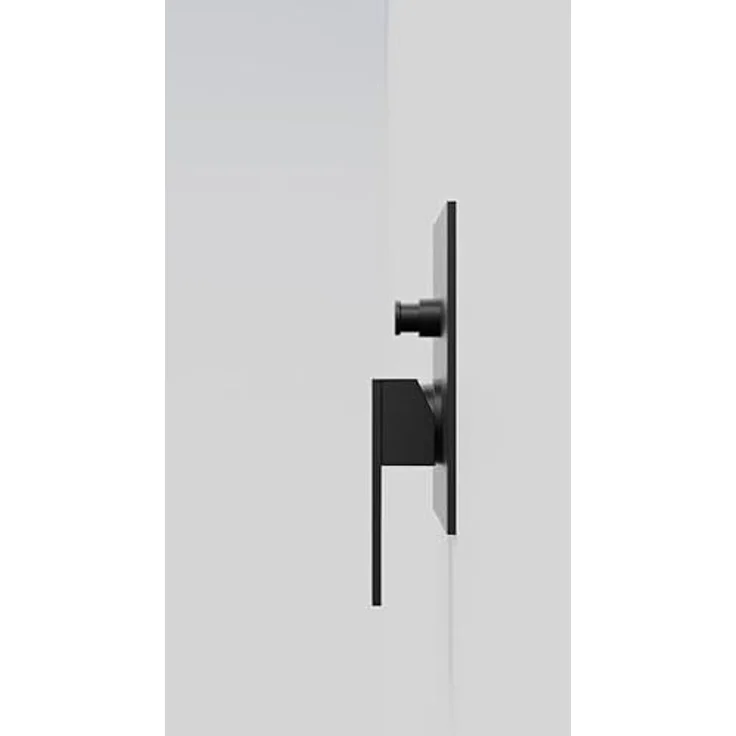 Steinberg Serie 160 Dusch-/Wannenarmatur, Fertigmontageset mit Einhebelmischer für zwei Verbraucher, Brushed Nickel, Wandmontage mit Abdeckplatte 165 x 165 mm – Bild 2