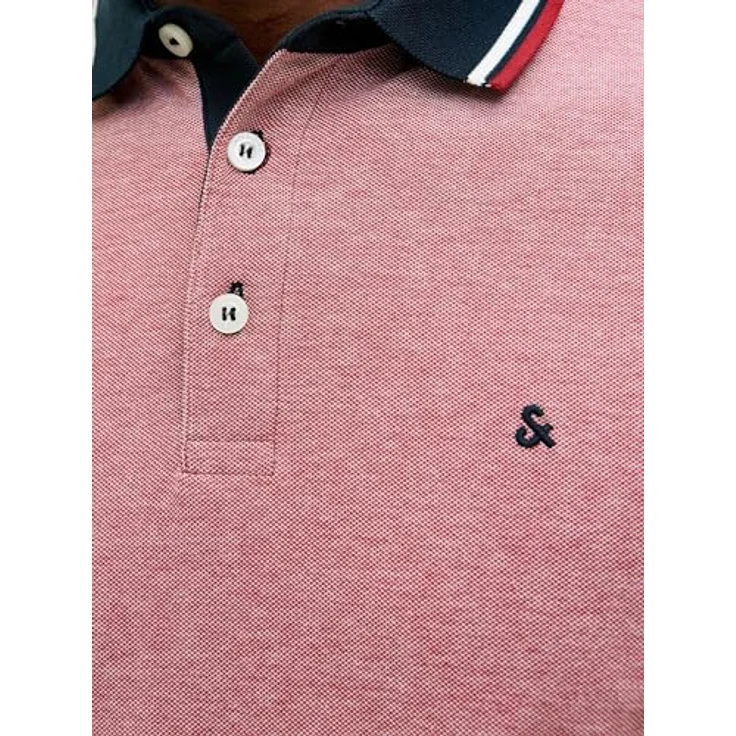 Jack & Jones Poloshirt JJEPAULOS aus 100% Baumwolle, Slim-Fit, 1/4-Arm, uni – Bild 7