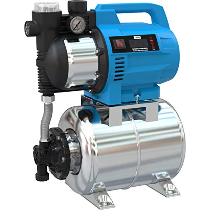 Güde Hauswasserwerk Wasserpumpe HWW 1400.3 VF Inox 4800l Mod.2021 Hauswasserwerk 4800 l/h 8 m|48 m – Bild 1