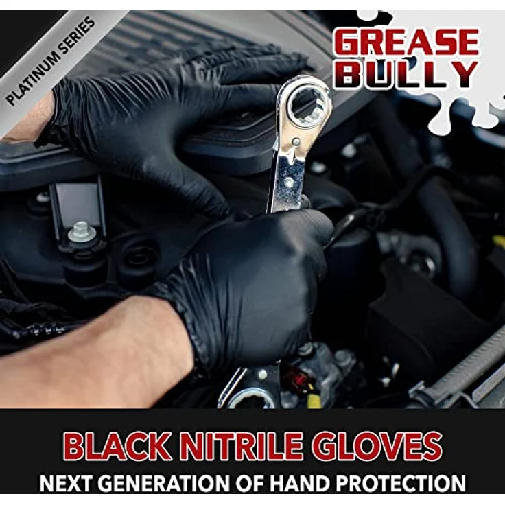 Kunzer GREASE BULLY XL 100 St. Nitril Einweghandschuh Größe (Handschuhe): XL EN 374, EN 455 – Bild 2