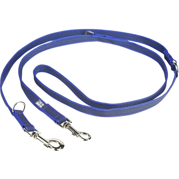 Julius-K9 Hundeleine Super Grip, doppelt verstellbar, blau – Bild 1