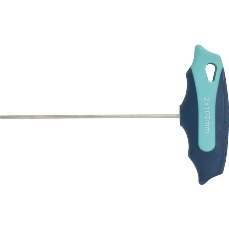 NORDWEST Stiftschlüssel m.Quergr.SW 2mm, Klinge 100mm S2-Stahl mit 2-Komponenten-Griff
