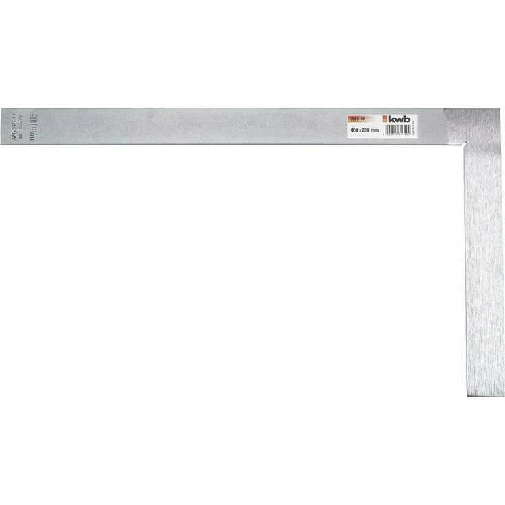 kwb 061640 Schlosserwinkel ohne Anschlag, verzinkt, präzise Messflächen, hohe Stabilität, 90° gedreht