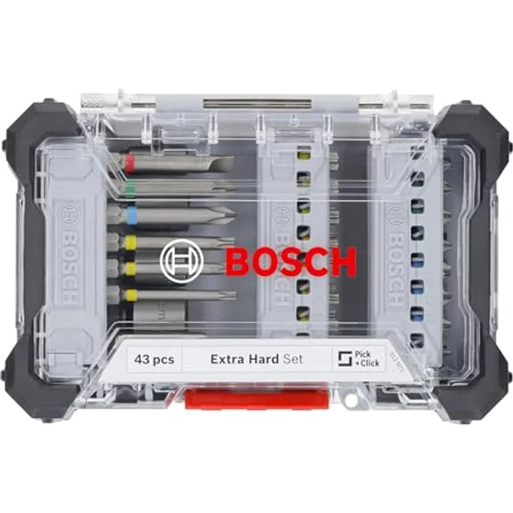 Bosch 43x Extra Hard Schrauberbit-Set, 43‑tlg. mit farbcodierten Bits aus S2-modifiziertem Stahl – Bild 2