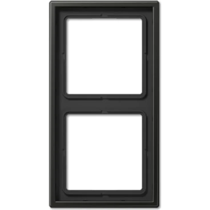 JUNG AL2982AN Rahmen 2-Fach, Schalter-Zubehör in Aluminium-Optik – Bild 1