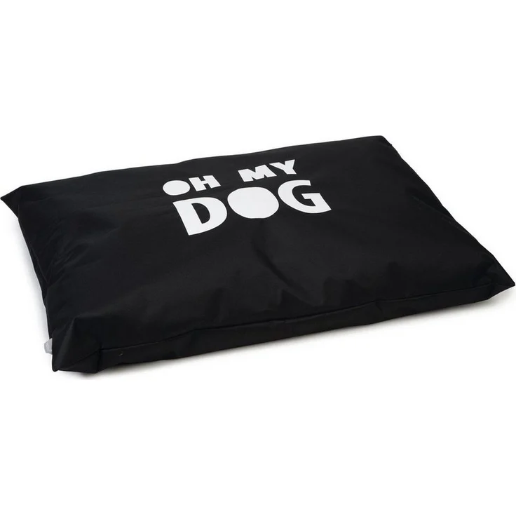 Beeztees Tierkissen Hundekissen Oh My Dog schwarz, Gemütliches Lounge-Kissen für Hunde