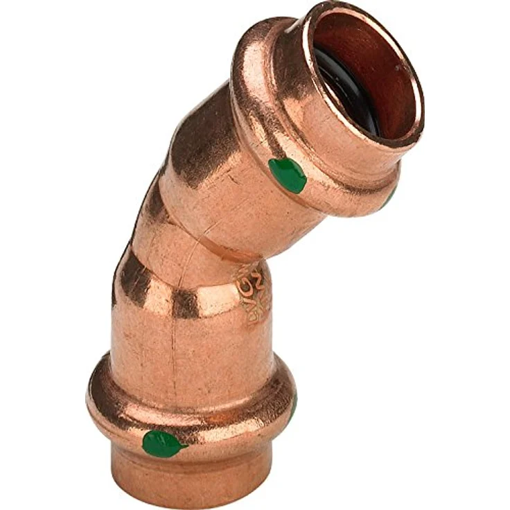 Viega CU Bogen 45 Grad, 28mm, 2 Muffen VIEGA PROFIPRESS # 2426 – Bild 2