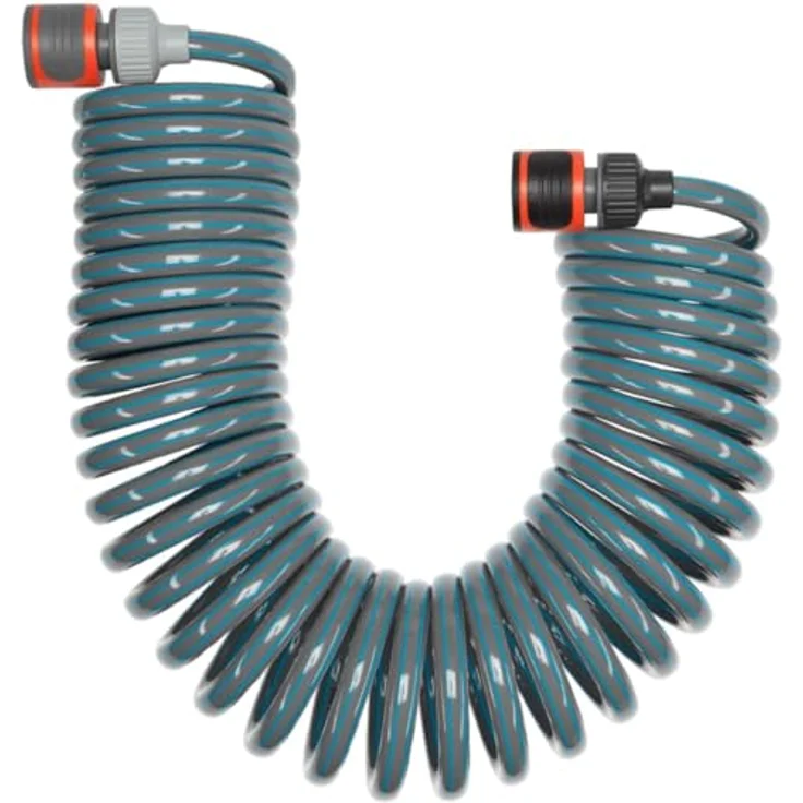 GARDENA Spiralschlauch-Set 10 m, 4647-20, Spiralförmiger Gartenschlauch zum Gießen und Bewässern kleinerer Flächen, Rückstellkraft, Durchmesser 9 mm, mit GARDENA Systemteilen und Brause – Bild 3