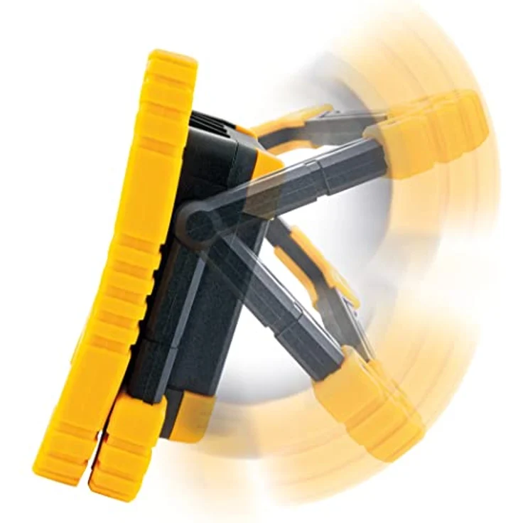 Schwaiger Multifunktionsstrahler, spritzwassergeschützt mit COB-LED, robust, Schwarz/Gelb – Bild 5