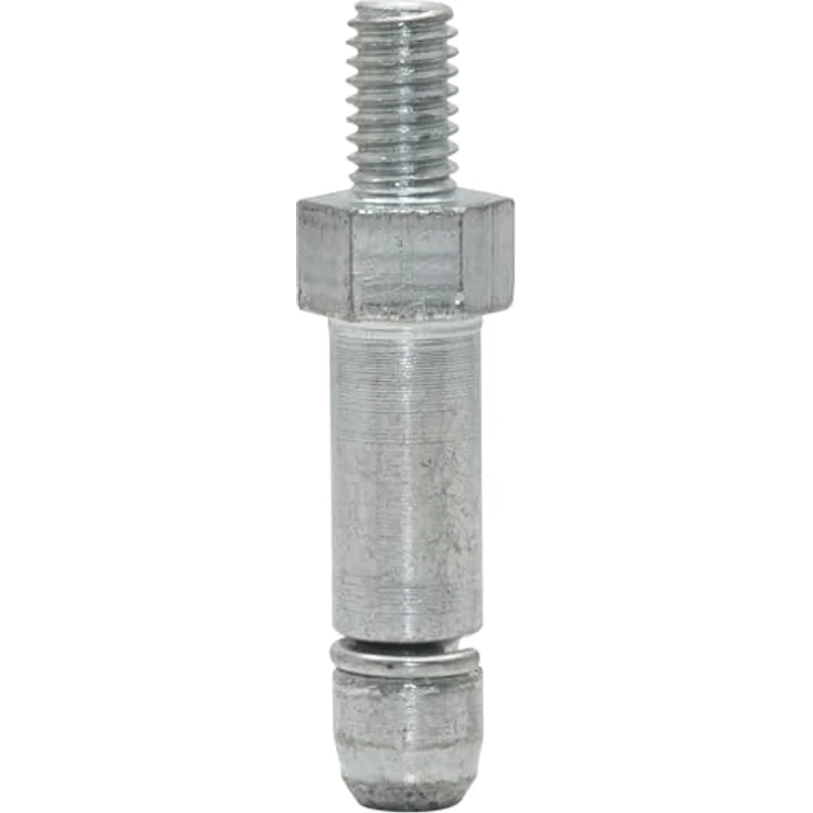 WAGNER Gewindestift 2tlg. - M6 x 8/ Ø 8 mm x Höhe 8/26/40 mm, für Möbelrolle / Möbelgleiter mit Aufnahme 8 mm, Stahl verzinkt - 11009199, 2er-Set aus patentiertem Wagner Norm-System, Kompatibel mit 8 mm-Aufnahme, Maße: Länge 40 mm, Durchmesser 8 mm, Stecktiefe für Rolle/Gleiter 26 mm – Bild 1