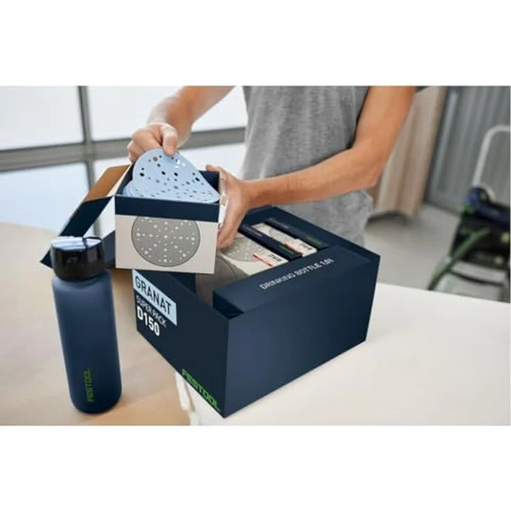 Festool Granat Schleifscheiben Super Pack D150/48 GR-SP P, für VOC-Lacke und harte Untergründe, FSC-zertifiziert – Bild 3