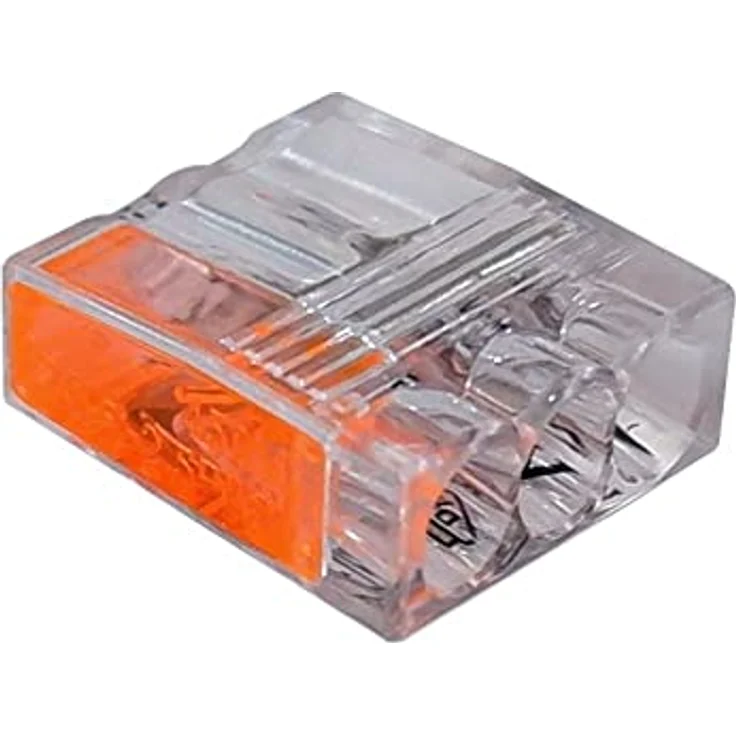 ViD VC03 Mini-Steckklemme, 3-polig für Kabel 0,5-2,5 mm², VDE-zertifiziert, 100 Stück, weiß – Bild 3