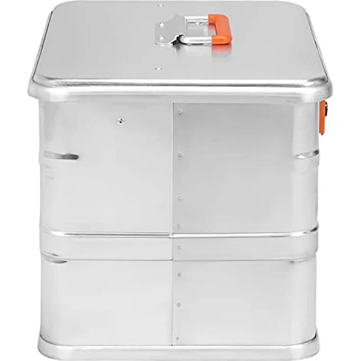 ALUBOX Werkzeugkoffer Motorradkoffer Outdoor Transportkiste (35 Liter) - Robuste Alukiste für Motorrad und Fahrrad, spritzwassergeschützt, stabile Aluminiumkonstruktion – Bild 6