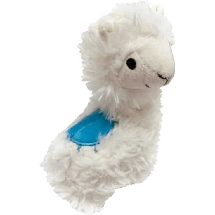 Aumüller Tierkuscheltier Lama Luigi, Katzenspielkissen mit Baldrian und Dinkelspelz, Schmuseplüsch, hochwertige Verarbeitung, Made in Germany – Bild 3