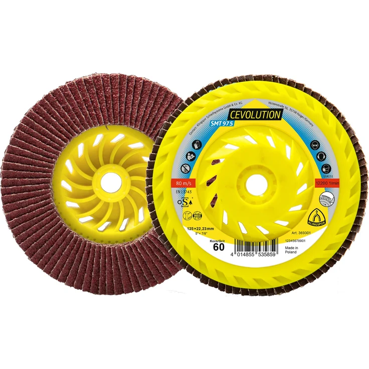 Klingspor SMT 975 Schleifmopteller Gewinde M 14 Keramik, 125 mm Korn 80 gewölbt - Preisvergleich