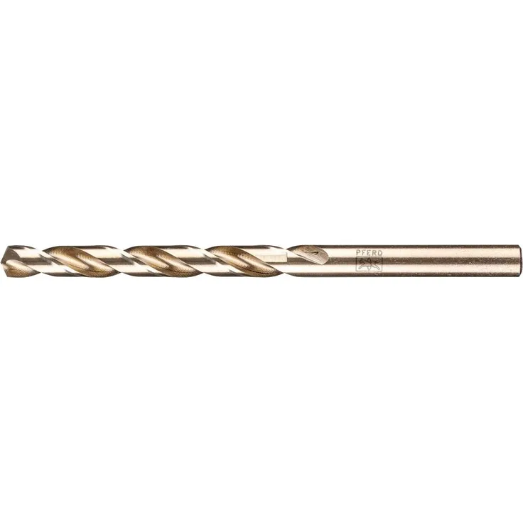 PFERD HSSE-Co 5 Spiralbohrer 6.4mm, Vollgeschliffen, 101mm Länge, DIN 338, 10 Stück für industrielle Metallbearbeitung