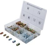 BGS TECHNIC Bremsleitungsverschraubungs-Überwurfmuttern & Schrauben Sortiment, 135-tlg. für Bremsleitungen mit 4,75 mm Durchmesser, inkl. M10 und UNF 3/8" Teile