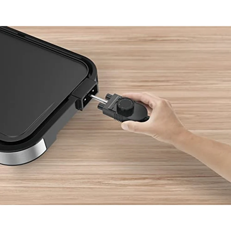 Tefal CB631D Giant Plancha Grill 12 Personen, XXL-Grillfläche, Antihaftbeschichtung, regelbarer Thermostat, ölfrei, gesundes Kochen, leicht zu reinigen, 2300 W, Edelstahl – Bild 5