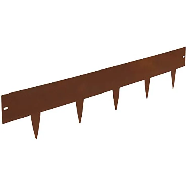 bellissa Rasenkante Spina – Beeteinfassung, Beetumrandung, Mähkante, Wegbegrenzung corten 103x16 cm Nutzlänge 2 m