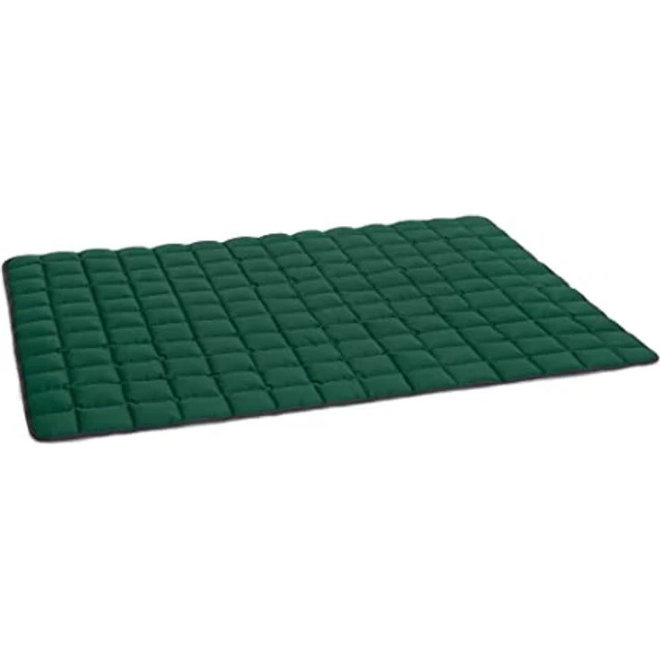 Doctor Bark Hundedecke - weiche, hochwertige Hundematte für sehr große Hunde, robuste Indoor - Outdoor Liegedecke, waschbar bis 95°C (Gr. XXL - 140x110 cm, Grau-Grün) – Bild 4