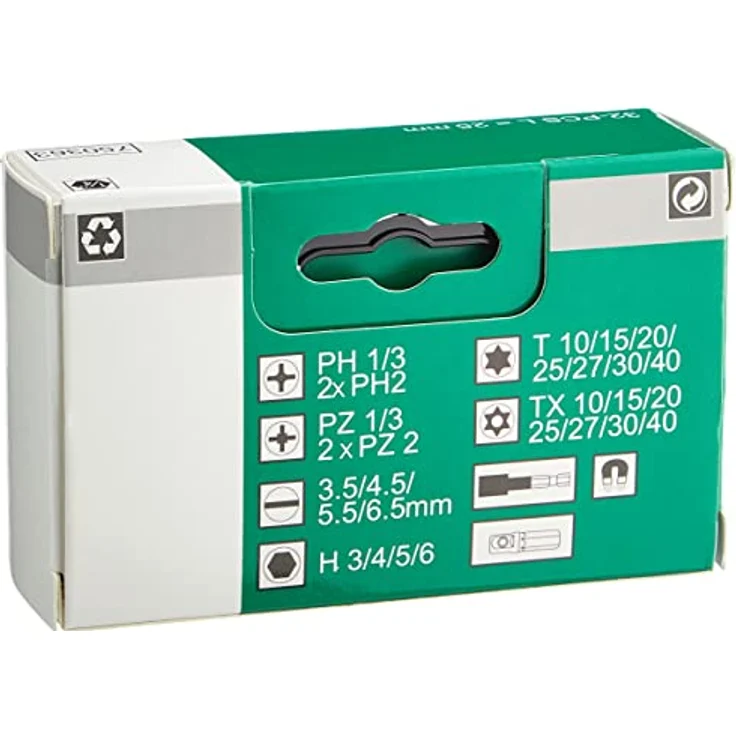 Hitachi 750363 Schraubendreher-Bits Set, 32 Stück Cranberry, langlebig und robust – Bild 4