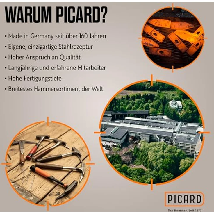 Picard 0008501-18 Schreinerhammer DIN 5109 140g Französische Form - Preisvergleich – Bild 5