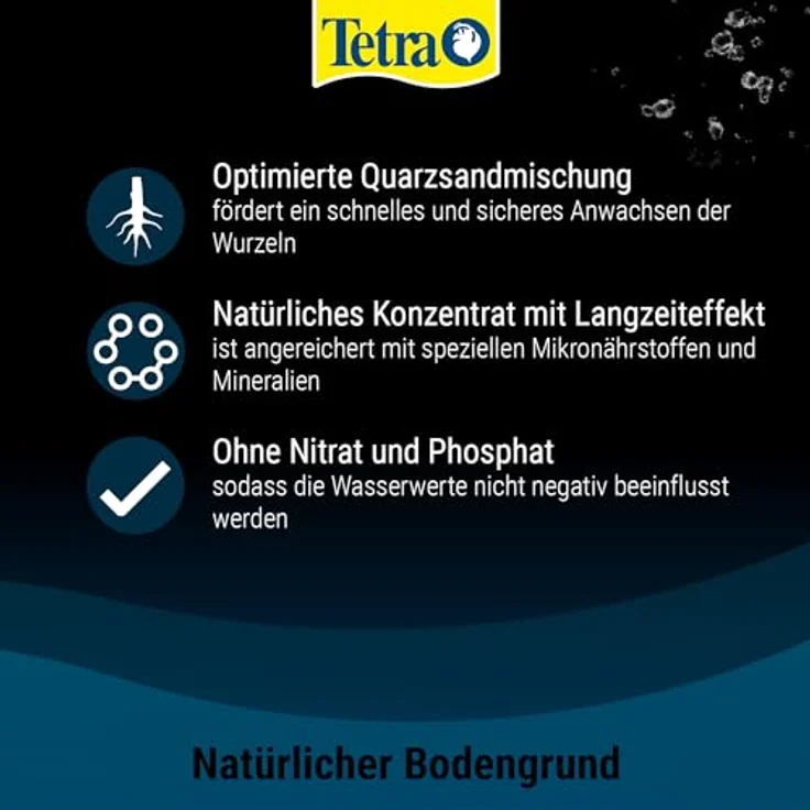 Tetra Aquareinbodengrund Complete Inhalt: 5 kg für 120 l Aquarium – Bild 3