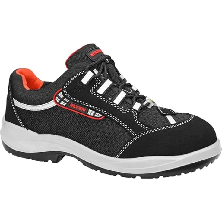 Elten MAJA Low ESD S3, Sicherheitsschuhe für Damen mit metallfreier Durchtritthemmung, hydrophobierter Mikrofaser, schwarz, Größe 40 – Bild 1