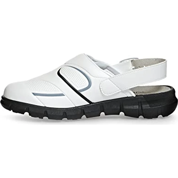 Abeba 37335 Dynamic ESD Clog, Arbeitsschuh in Weiß/Schwarz mit HACCP, CE, ESD SRC Zertifizierung, Gr. 40 – Bild 2
