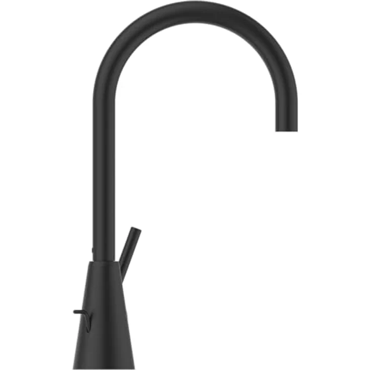 Ideal Standard BC195XG Ceraline Waschtischarmatur mit Ablauf, hoher Auslauf, 360° schwenkbar, Wassersparend, Schwarz (Silk Black) – Bild 2
