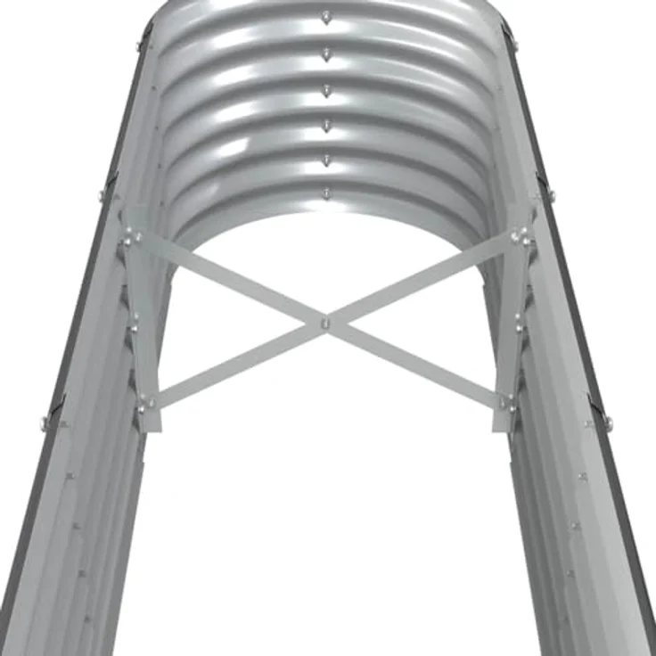 vidaXL Hochbeet, Anthrazit, Pulverbeschichteter Stahl, 332 x 40 x 36 cm (L x B x H) – Bild 5