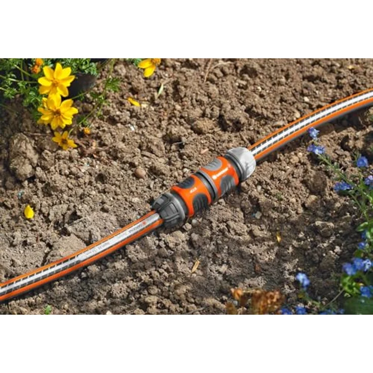 GARDENA Kupplung: Verbindungsteil zur sicheren Schlauchverbindung, Verbindung zweier Schläuche zur Verlängerung, zum Übergang von 19 mm (3-4)- auf 13 mm (1-2)-Schläuche, verpackt (2931-20) Bewässerungszubehör – Bild 5