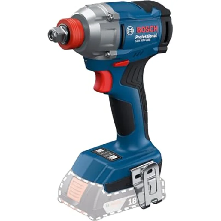 Bosch Professional 18V System Akku Drehschlagschrauber GDX 18V-285, leistungsstarker Schrauber mit 285 Nm Drehmoment