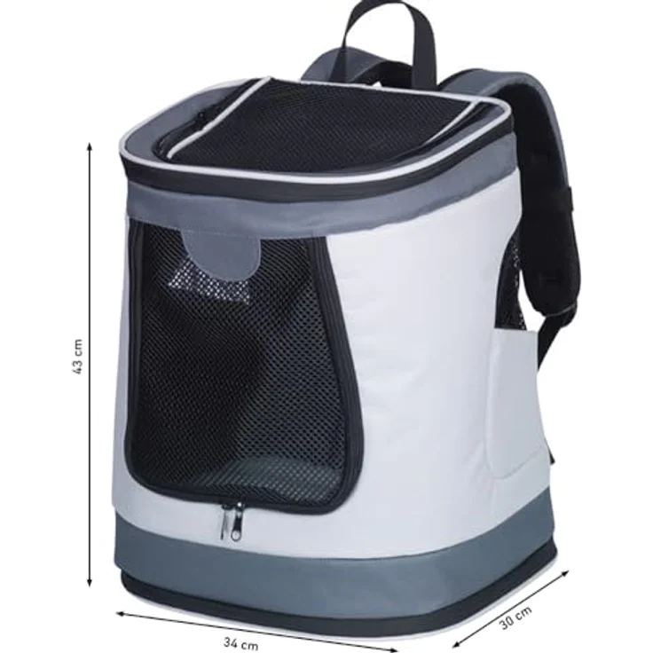 Nobby Rucksack "PLATA" grau 34 x 30 x 43 cm – Bild 5