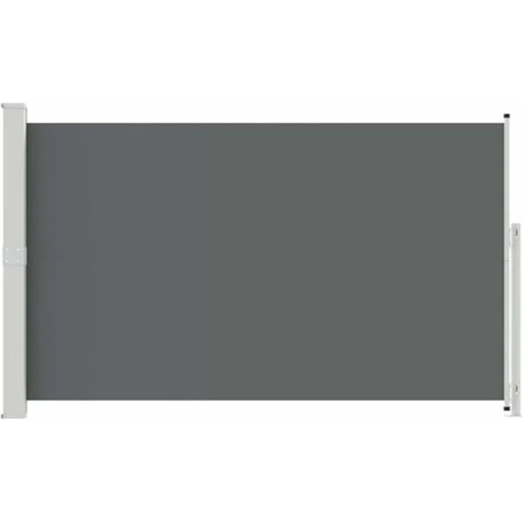 vidaXL Seitenmarkise, einziehbar, Anthrazit, 300 x 180 cm, UV- und wasserabweisendes Polyester, verstellbar für Terrasse und Garten – Bild 1