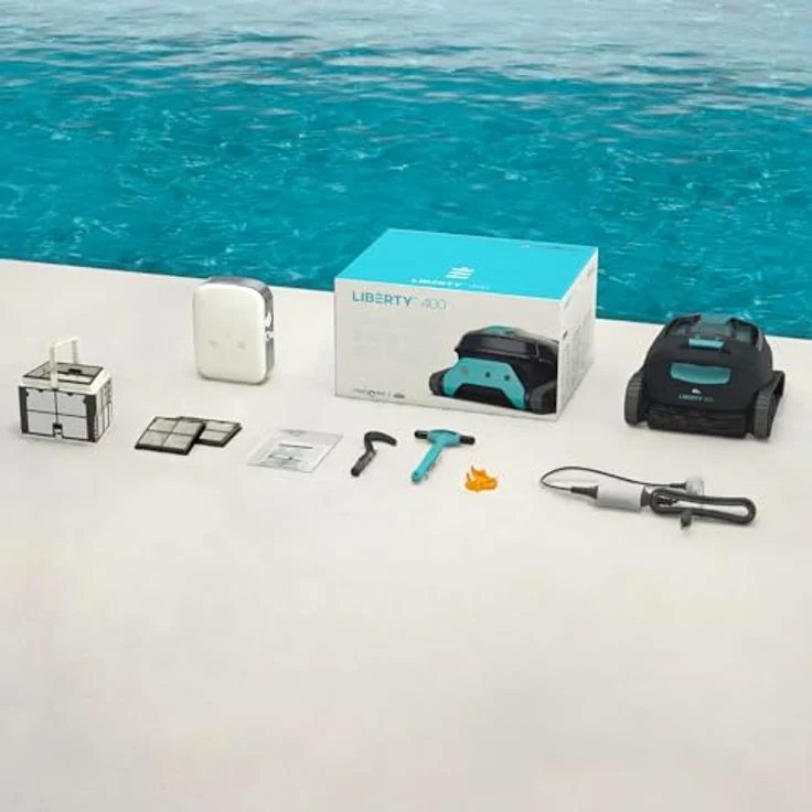 Dolphin LIBERTY 400 kabelloser automatischer Poolstaubsauger mit Eco-Modus und MyDolphin App – Bild 7