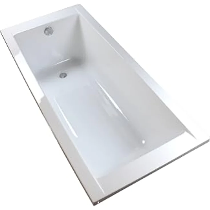 sanicomfort Badewanne Komplettset Rechteck 170x75 cm – weiße Acryl-Badewanne mit Styropor-Wannenträger, Ablaufgarnitur, Wärmedämmung & Schalldämmung, pflegeleicht & robust – Bild 3
