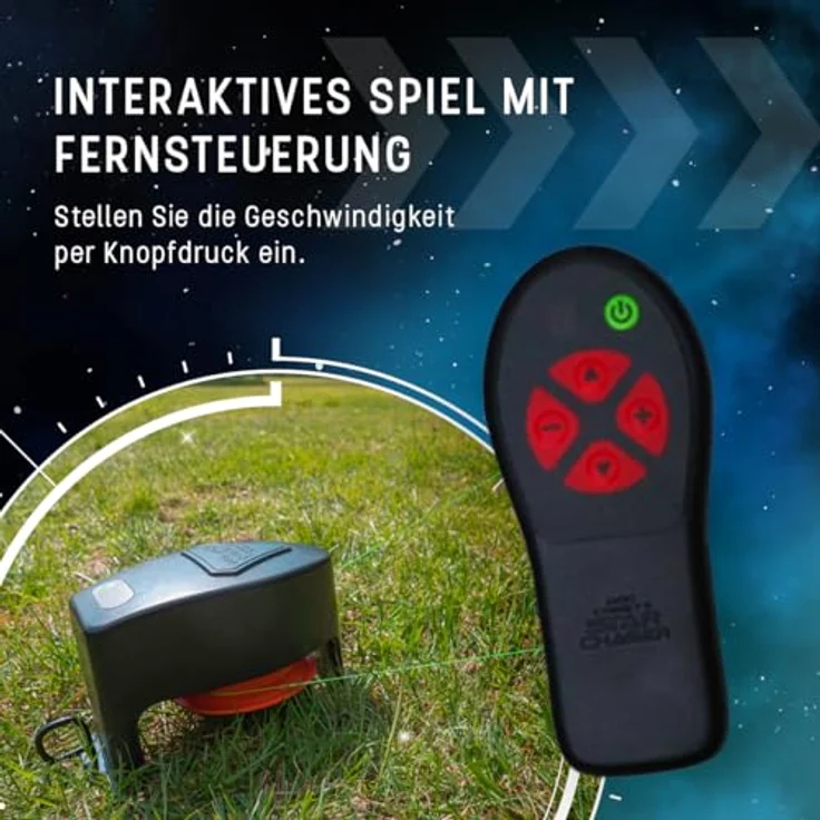 Dog Comets Star Chaser, Hundespielzeug mit 9 Geschwindigkeiten bis zu 50 km/h, fernsteuerbar bis 50 m, inklusive 3 künstlicher Beutetiere und Zubehör – Bild 5